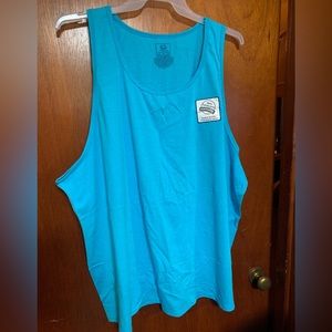 NWT men’s 3X aqua blue tank top. Fruit of the Loom